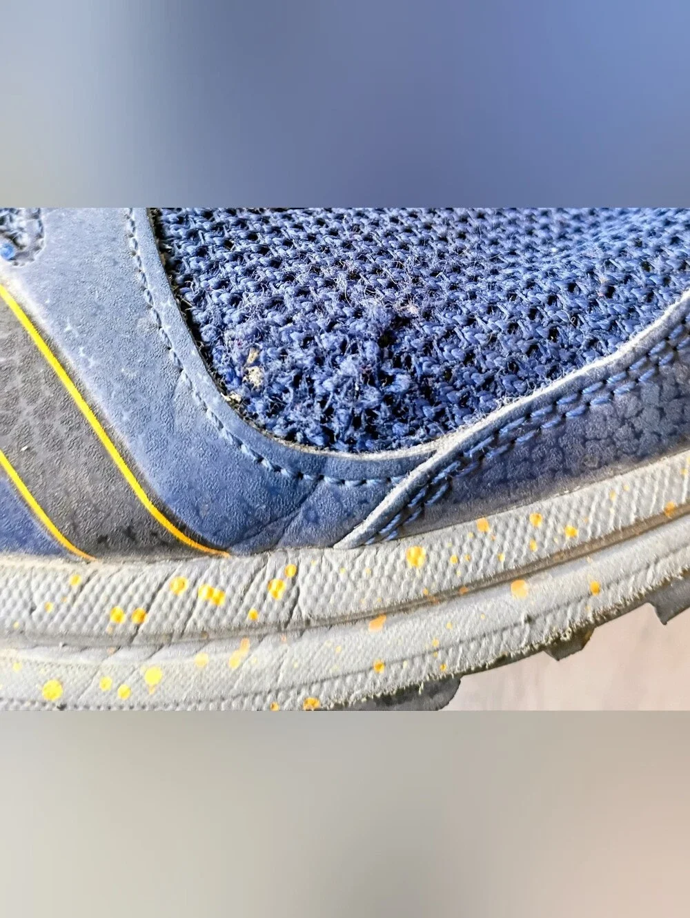 ASICS Men’s Blue and Yellow Running Shoes